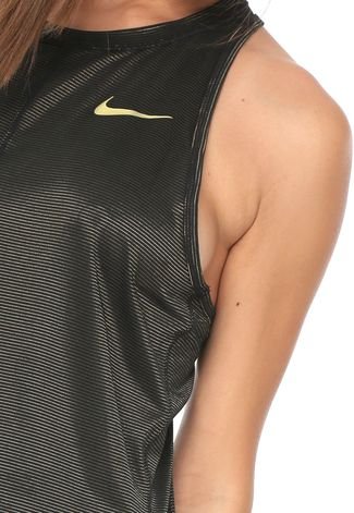 Regata Nike Nk Dry Miller Tank Shine Preta/Dourada