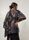 Kimono Preto Estampado Com Borboletas - Marca Youcom