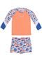 Conjunto Sunga com Camiseta Proteção UV 50 Infantil Praia 01-8 - Marca Over Fame