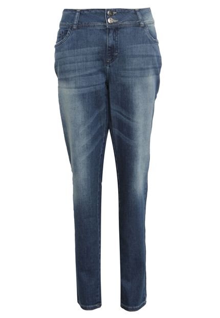 Calça Jeans Malwee Estonada Bordado Azul - Marca Malwee
