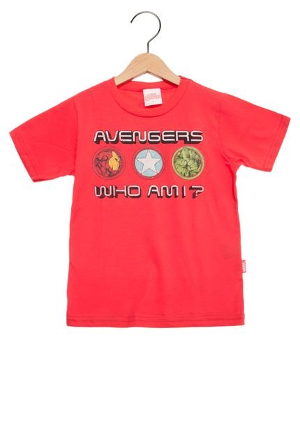 Camiseta Brandili Avengers Who Am I Infantil Vermelha - Marca Brandili