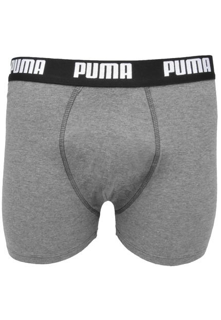 Cueca Puma Boxer Logo Cinza - Marca Puma