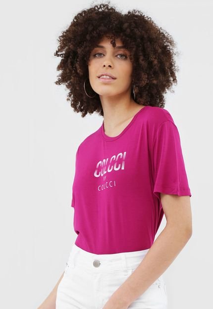 Blusa Colcci Lettering Rosa - Marca Colcci