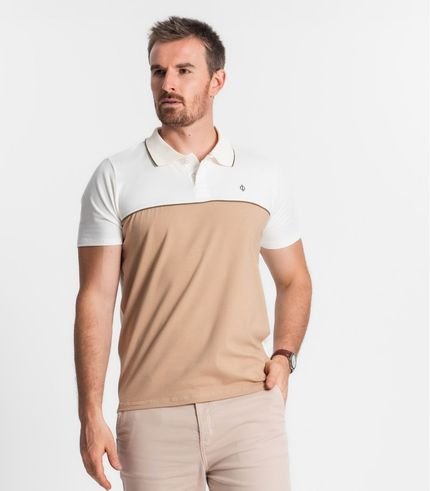 Polo De Cotton Masculina Diametro Bege - Marca Diametro