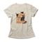 Camiseta Feminina Cats Make Me Happy - Mescla Banana - Marca Studio Geek 