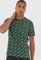 Camiseta Lacoste L!VE Lettering Verde - Marca Lacoste