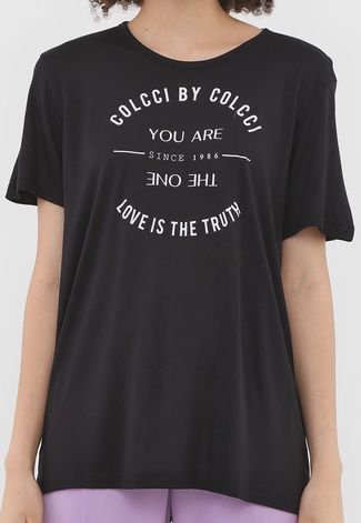 Camiseta Colcci You Are The One Preta