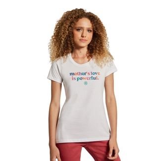 Camiseta Feminina Powerful Reversa Branco