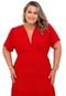 Vestido Longo Vermelho Plus Size Modelador Linha Luxo - Marca Ballad