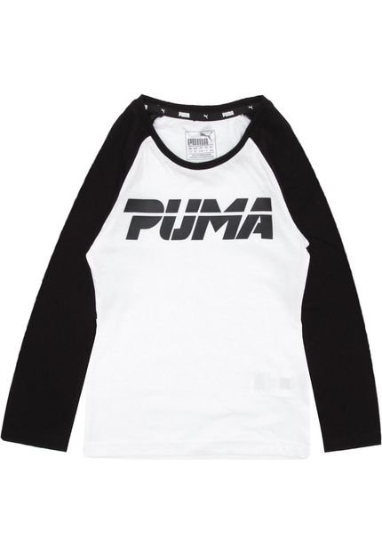Camiseta Puma Menino Frontal Branca - Marca Puma