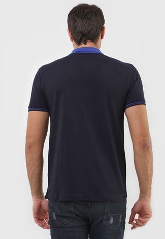 Camisa Polo Aramis Slim Logo Azul-Marinho