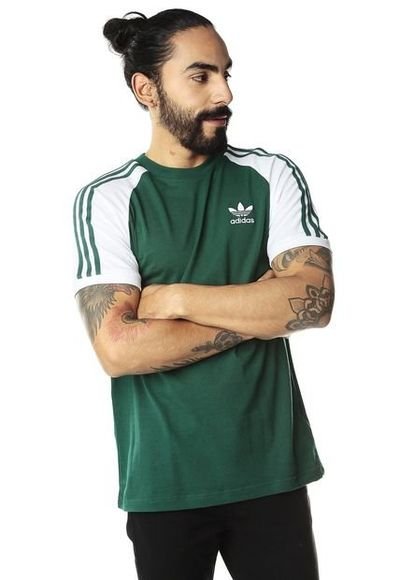 Tectónico Comerciante itinerante Alfombra Camiseta Verde-Blanca adidas Originals 3-Stripes Tee - Compra Ahora |  Dafiti Colombia