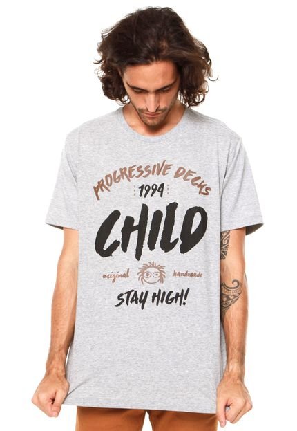 Camiseta Child Stay High! Cinza - Marca Child