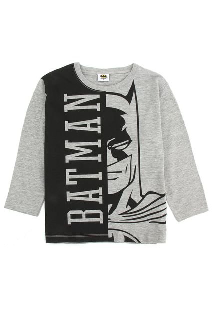Camiseta Batman Infantil Batman Cinza - Marca Batman