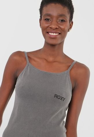 Vestido Roxy Cinza, com Abertura Nas Costas, Tam P, Vestido Feminino Roxy  Nunca Usado 87337440