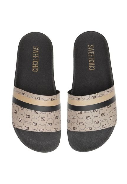Chinelo Sweet Chic Lettering Preto - Marca Sweet Chic