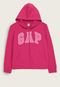 Blusa de Moletom GAP Logo Pink - Marca GAP