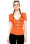 Camiseta Colcci Fitness Estampada Laranja - Marca Colcci Fitness