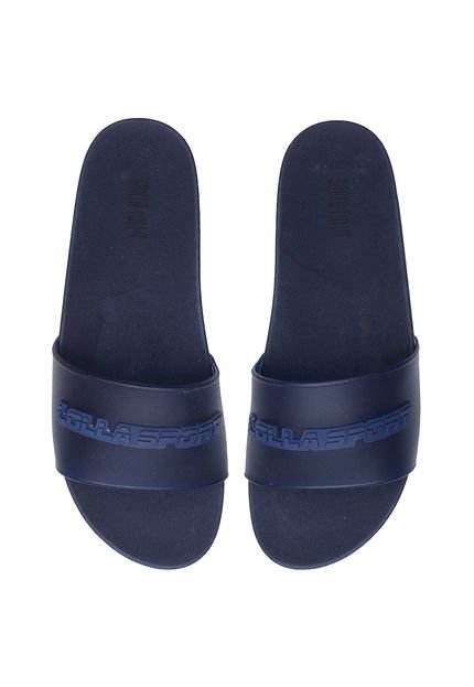 Chinelo Slide Santa Lolla Lettering Azul-Marinho - Marca Santa Lolla