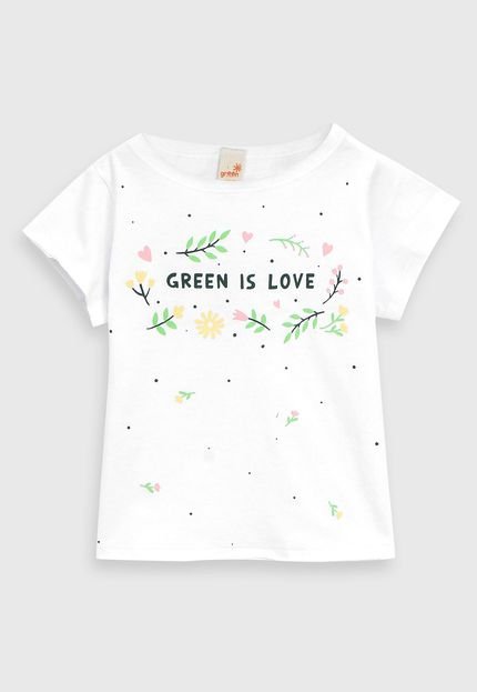 Camiseta Green Infantil Cristal Branco - Marca Green