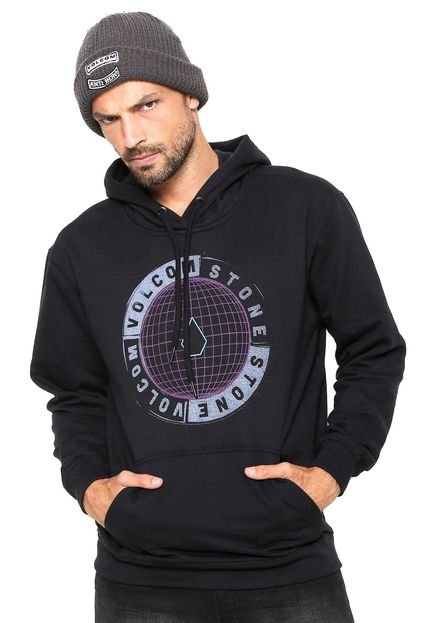 Moletom Flanelado Fechado Volcom Twist Preto - Marca Volcom