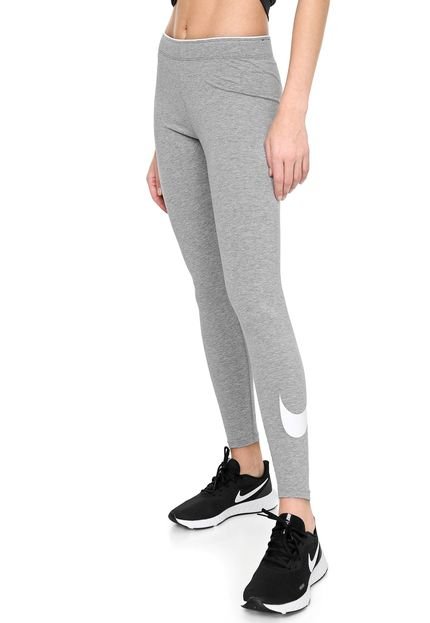 Legging Nike Sportswear Club Logo 2 Cinza - Marca Nike Sportswear