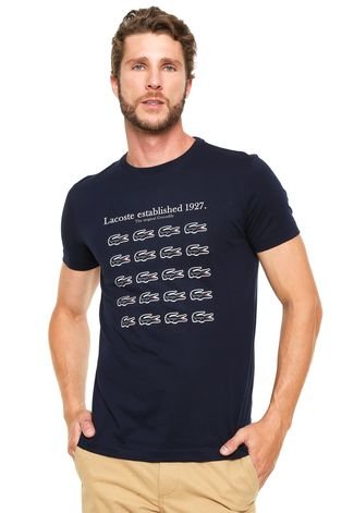 Camiseta Lacoste Logo Azul-Marinho