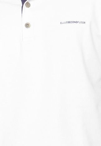 Camisa Polo Ellus 2ND Floor Logo Branco