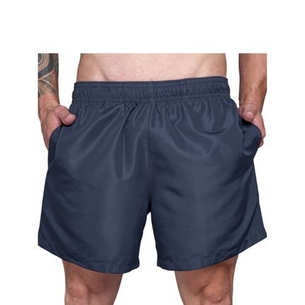Short Masculino Tactel Sportwear com Bolso para Academia Azul Marinho - Marca RAIZZIS