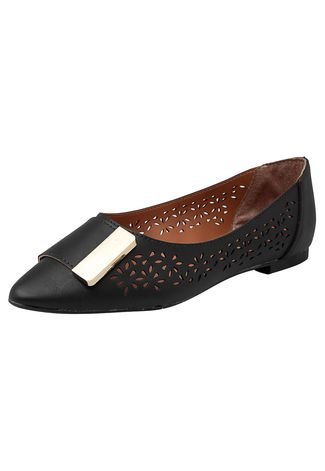 Sapatilha DAFITI SHOES Detalhe Preta - Compre Agora