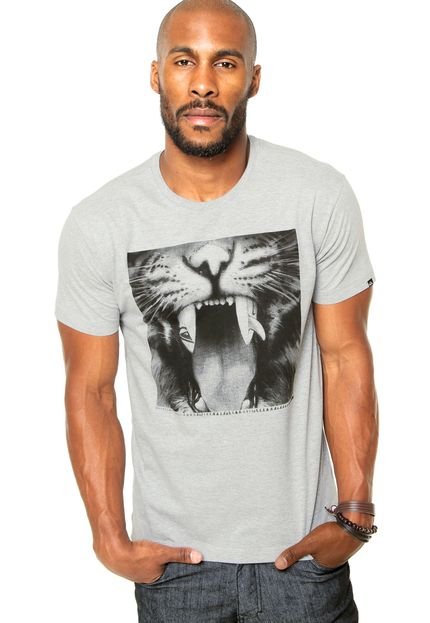 Camiseta Quiksilver Java Tiger Cinza - Marca Quiksilver