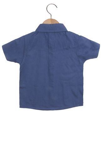 Camisa Rovitex Manga Curta Menino Azul