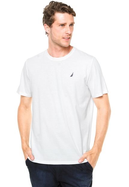 Camiseta Nautica Logo Branco - Marca Nautica