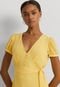 Vestido Lauren Ralph Lauren Midi Liso Amarelo - Marca Lauren Ralph Lauren