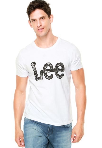 Camiseta Lee Logo Branca - Marca Lee