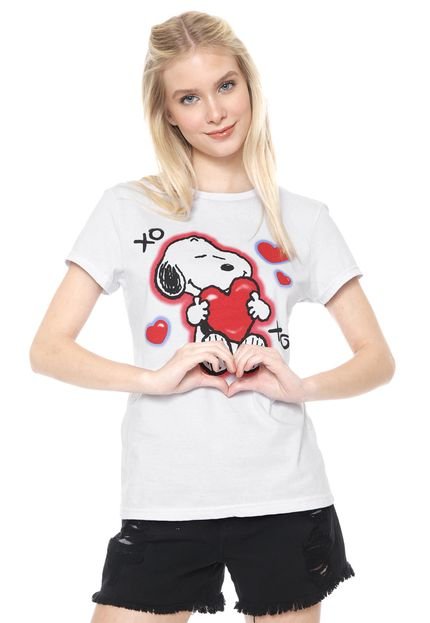 Camiseta Snoopy Xoxo Branca - Marca Snoopy