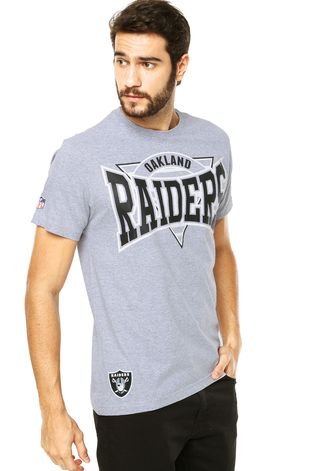 Camiseta New Era Raiders Cinza