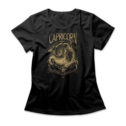 Camiseta Feminina Capricorn - Preto - Marca Studio Geek 