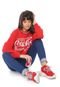 Moletom Fechado Coca-Cola Jeans Lettering Vermelho - Marca Coca-Cola Jeans