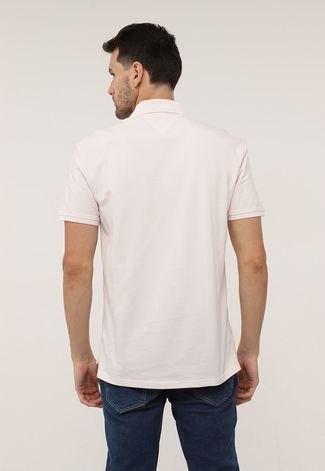 Camisa Polo Tommy Hilfiger Reta Lisa Off-White - Compre Agora
