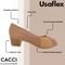 Sapato Feminino Conforto Salto Baixo PeepToe Usaflex Ac3220 - Marca Usaflex