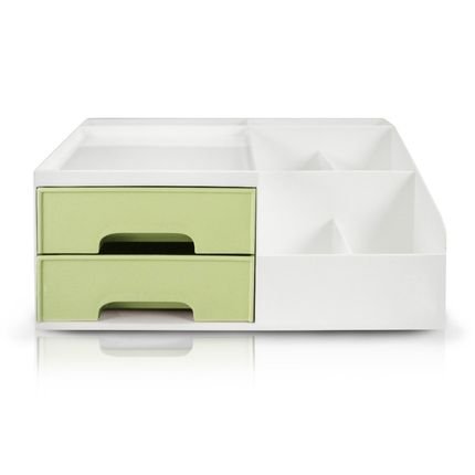 Organizador Multiuso de 2 Gavetas de Mesa Jacki Design - Marca Jacki Design