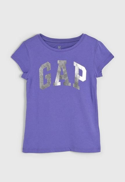 Camiseta Infantil GAP Logo Roxa - Marca GAP