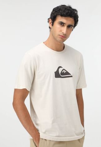 Camiseta Quiksilver Logo Off-White
