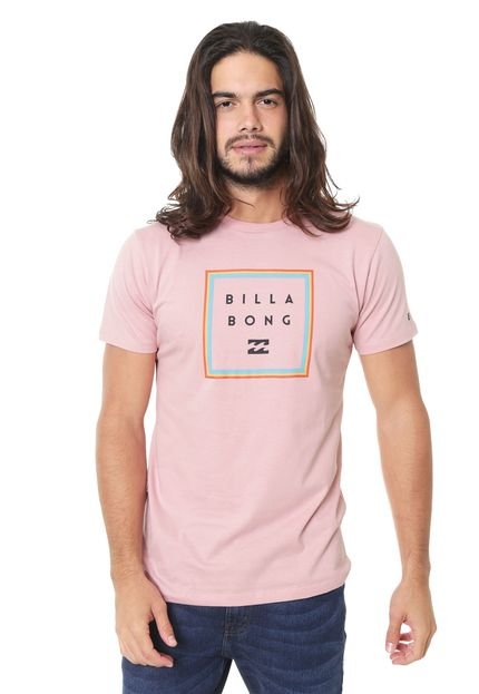 Camiseta Billabong Stacked Rosa - Marca Billabong