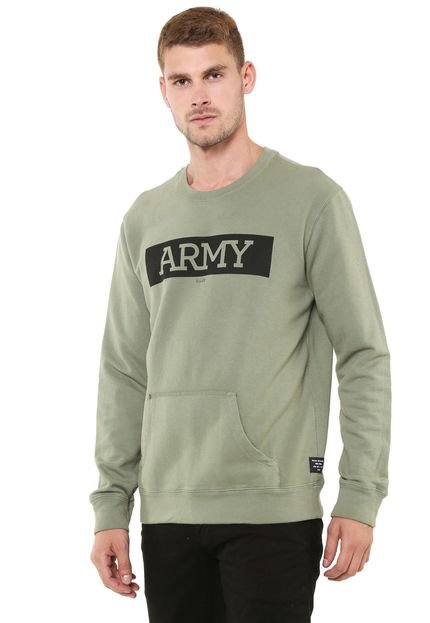 Moletom Fechado Ellus Army Classic Verde - Marca Ellus