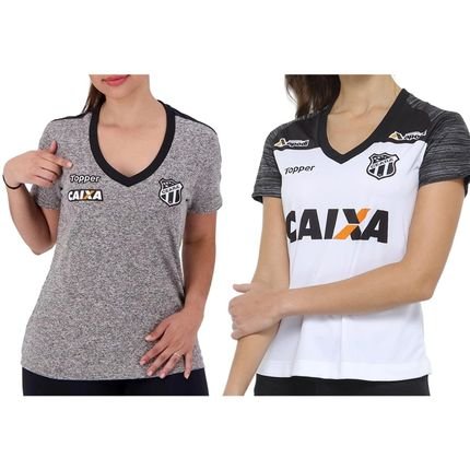 Kit 2 Camisas Topper Ceará 2018 Feminina - Marca Topper