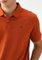 Camisa Polo Calvin Klein Jeans Reta Icon Laranja - Marca Calvin Klein Jeans