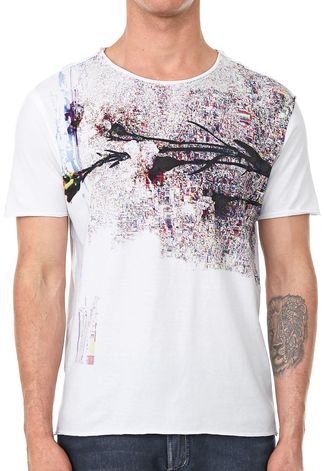 Camiseta Calvin Klein Jeans Estampada Branca - Compre Agora