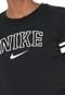 Camiseta Nike Sportswear W Nsw Top Ss Vrsty Preta - Marca Nike Sportswear